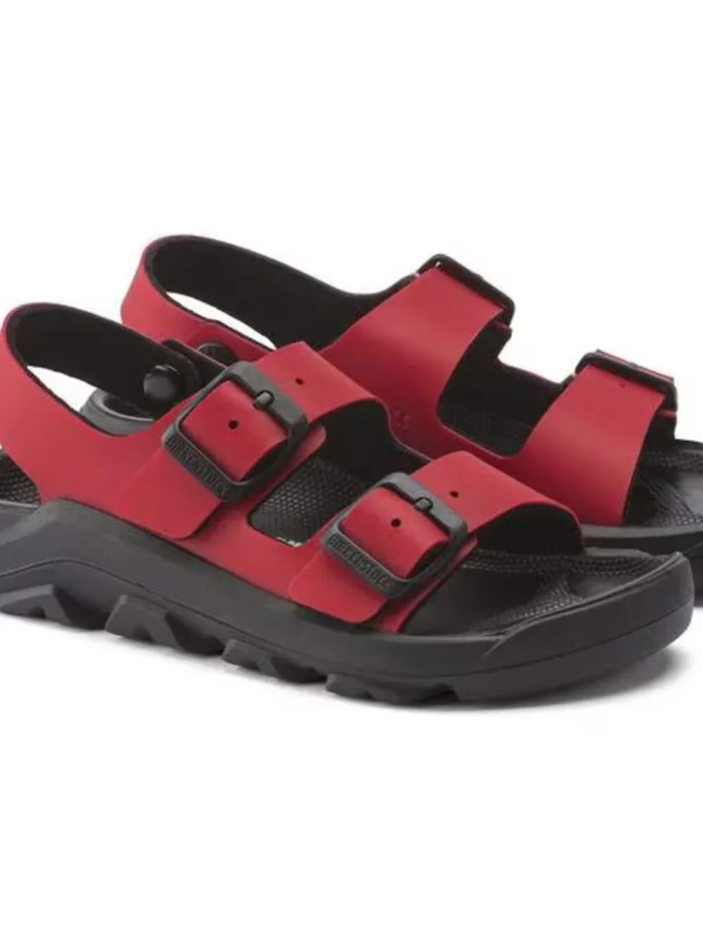 NWT Birkenstock Birko Flor Mogami Kids Boys Girls Waterproof Sandals Red 32 / 1